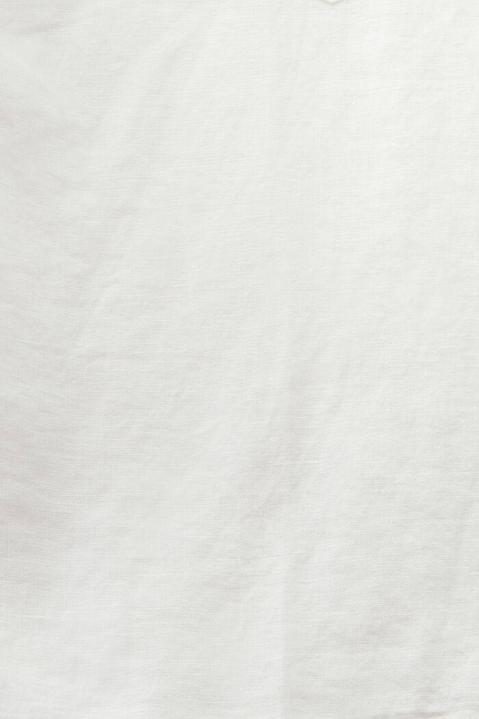 Paitapusero puuvilla-pellavasekoitetta, OFF WHITE, detail image number 5