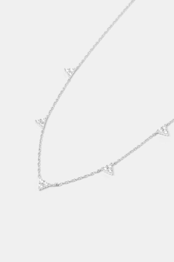 Zirkoniasomisteinen kaulakoru sterlinghopeaa, SILVER, detail image number 1