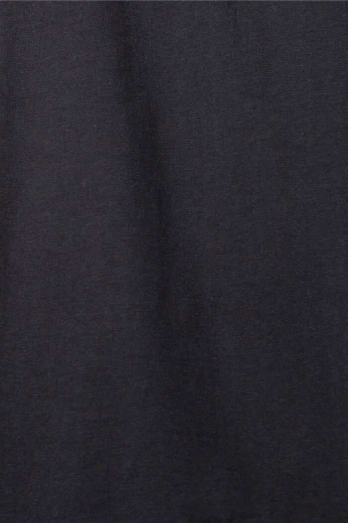 Pitkä jerseypyjama, BLACK, detail image number 1