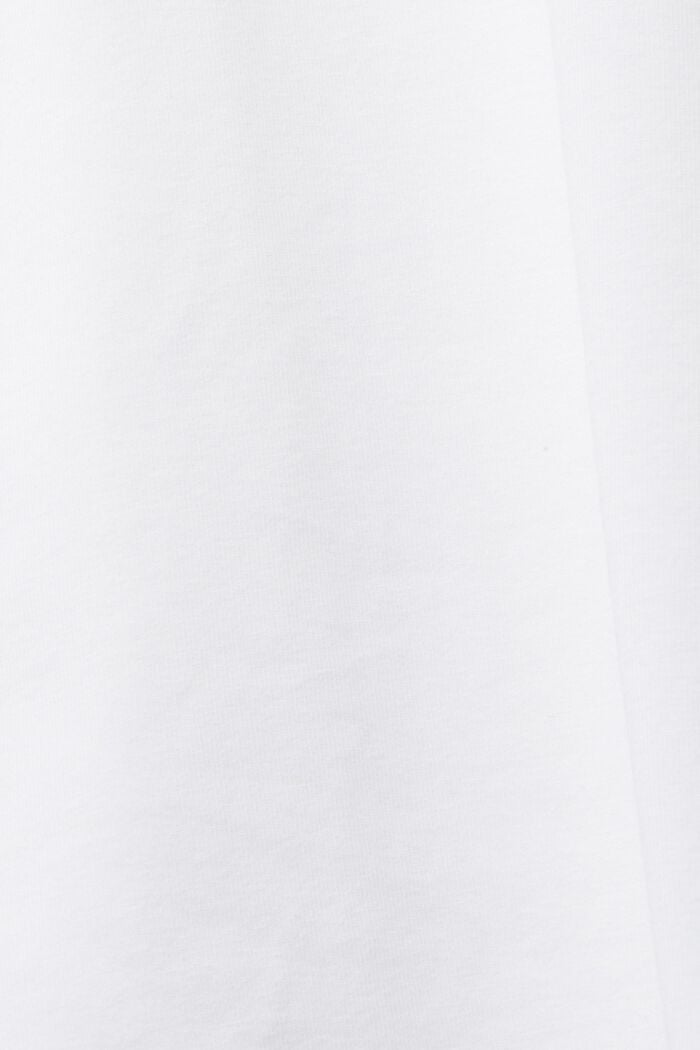 Vajaapituinen T-paita, jossa kimallenauha, WHITE, detail image number 4