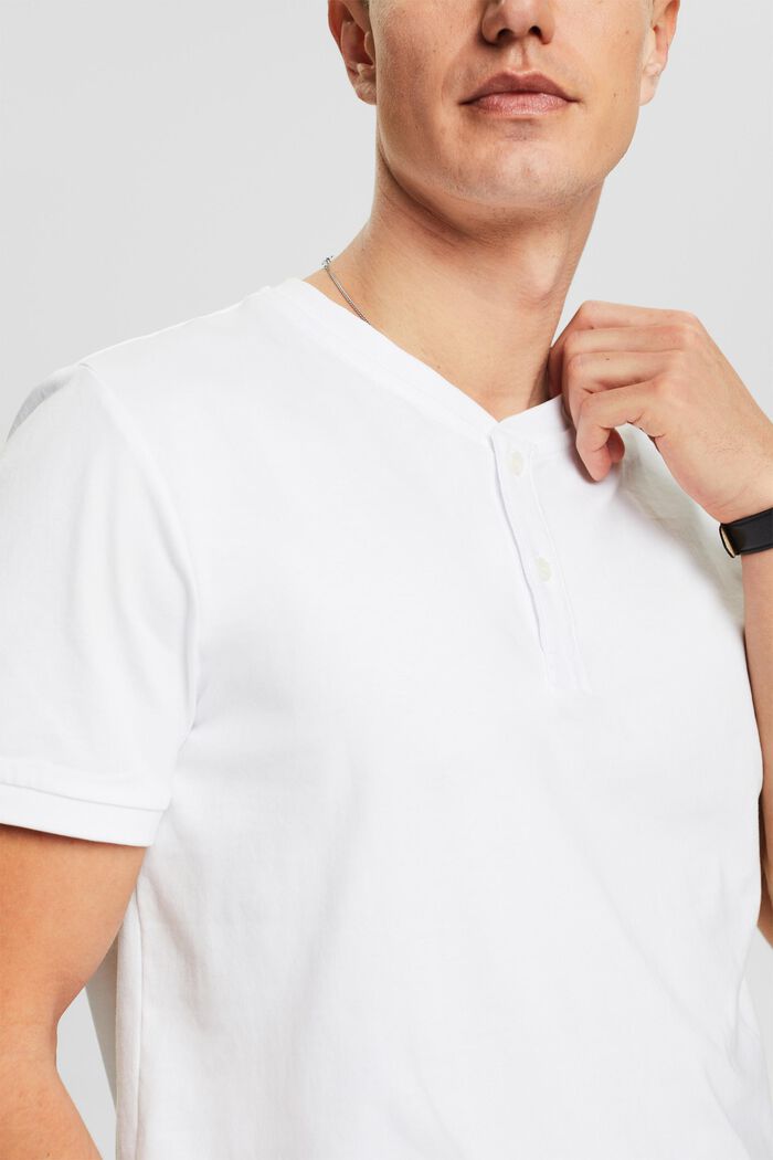 Vaarinpaitamallinen t-paita jerseytä, WHITE, detail image number 3