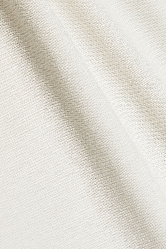 Jersey-T-paita LENZING™ ECOVERO™ -materiaalia, OFF WHITE, detail image number 4
