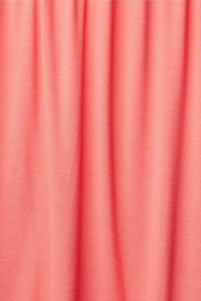 Jersey-midimekko, LENZING™ ECOVERO™, CORAL RED, detail image number 1