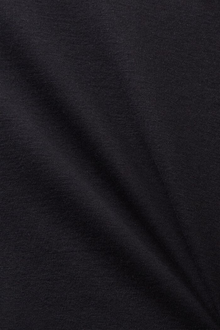Lyhythihainen T-paita puuvillaa, BLACK, detail image number 5
