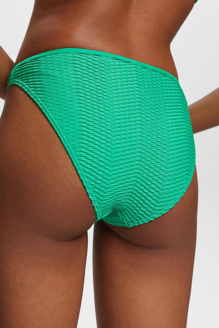 Kierrätettyä: teksturoidut bikinihousut, GREEN, detail image number 3