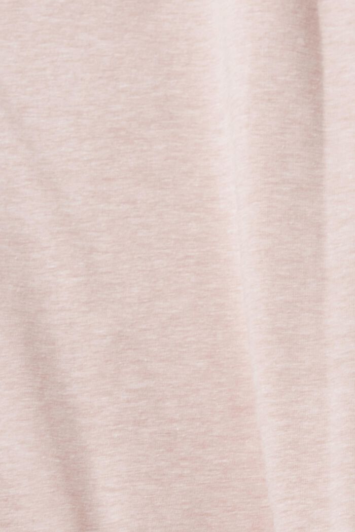 Rintataskullinen T-paita puuvillasekoitetta, OLD PINK, detail image number 1