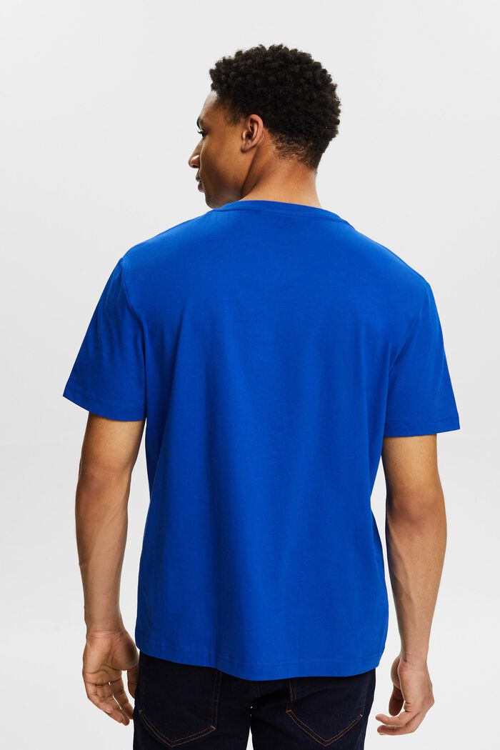 Lyhythihainen t-paita pyöreällä pääntiellä, BRIGHT BLUE, detail image number 2