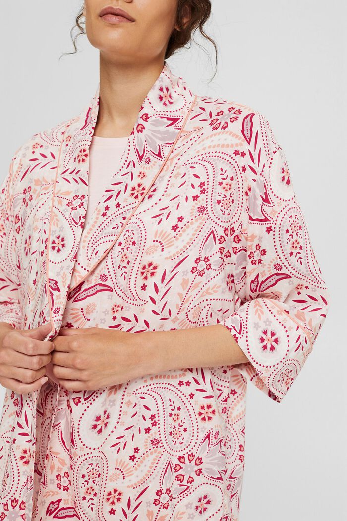 Kimono LENZING™ ECOVERO™ -materiaalia, LIGHT PINK, detail image number 3