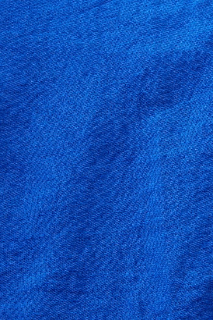 Paitapusero puuvilla-pellavasekoitetta, BRIGHT BLUE, detail image number 5