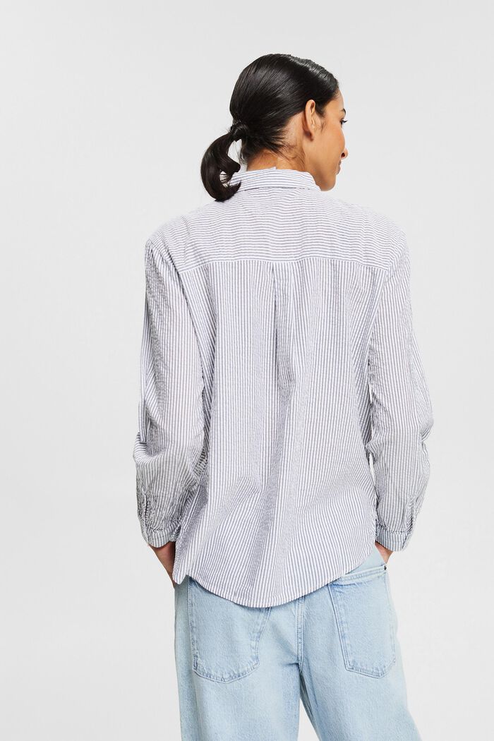 Raidallinen paitapusero, 100 % puuvillaa, WHITE, detail image number 3