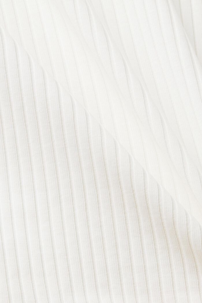 Ribbi-t-paita röyhelöhelmalla, OFF WHITE, detail image number 4