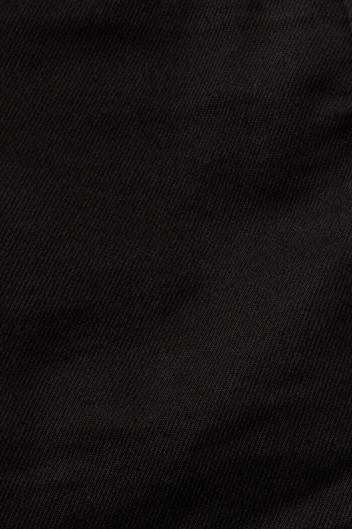 Suoralahkeiset farkut, joissa keskikorkea vyötärö, BLACK RINSE, detail image number 5