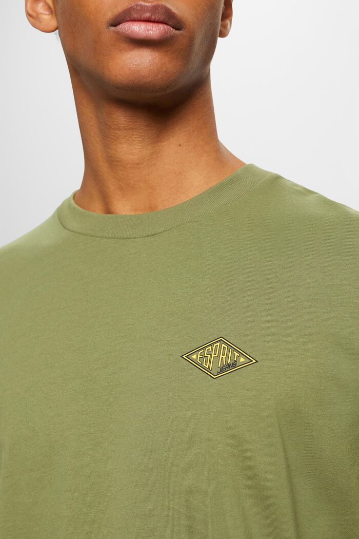 T-paita logoprintillä, OLIVE, detail image number 2