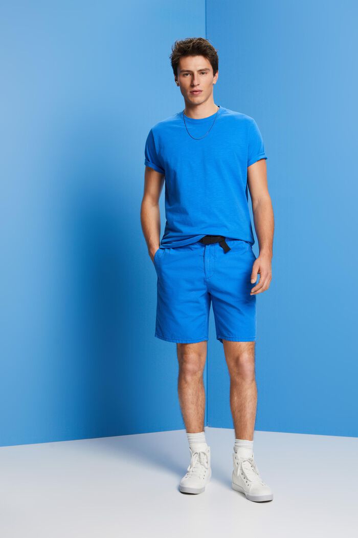 Jersey-t-paita puuvillaa, BRIGHT BLUE, detail image number 4