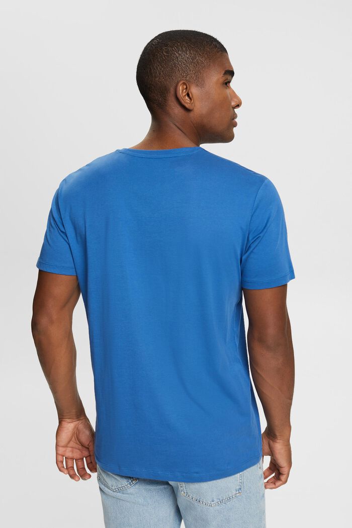 Jersey-T-paita, 100 % puuvillaa, BLUE, detail image number 3