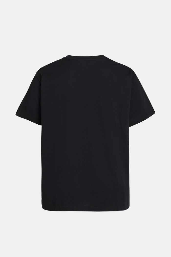 T-paita, jossa nukkapintainen logo, BLACK, detail image number 5