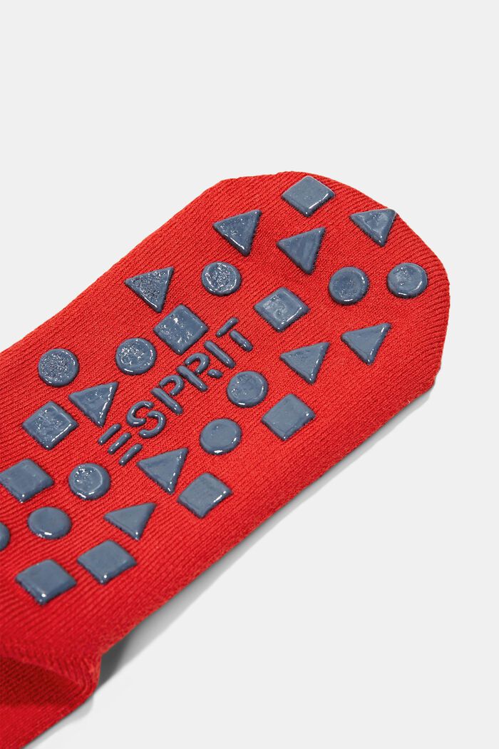 Liukumattomat sukat luomupuuvillaa, RED PEPPER, detail image number 1