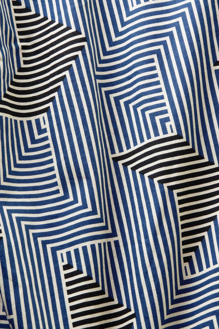 Geometrisesti kuvioitu Regular Fit -paita, BRIGHT BLUE, detail image number 4