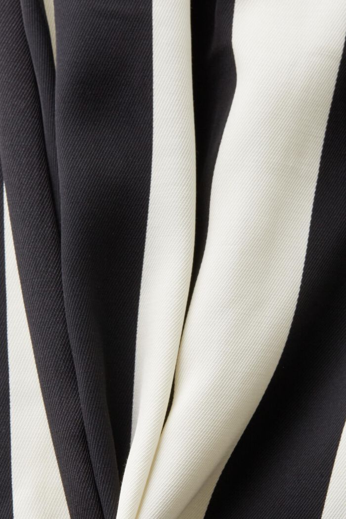 Raidalliset leveälahkeiset housut, BLACK, detail image number 5