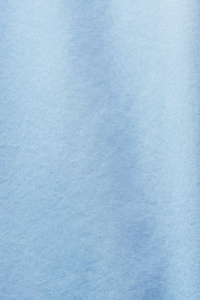 Nappikauluspaita popliinia, 100 % puuvillaa, LIGHT BLUE, detail image number 6