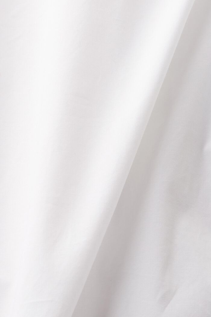 Olkapäät paljastava pusero popliinia, WHITE, detail image number 5