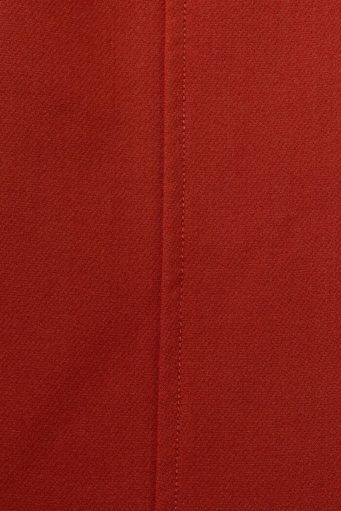 Keskikorkeat joggertyyliset housut, RUST BROWN, detail image number 6