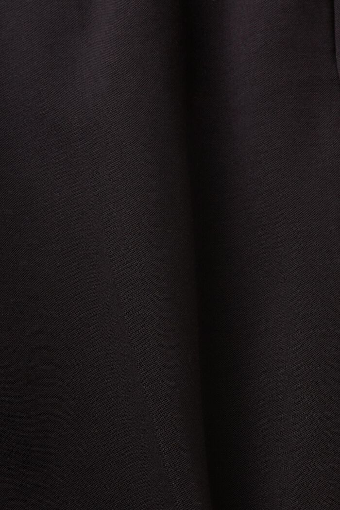 Korkeavyötäröiset housut vyöllä, BLACK, detail image number 6