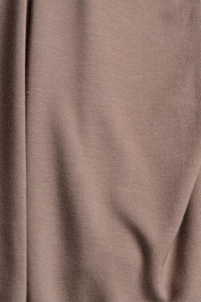 Lyhyt jerseypyjama LENZING™ ECOVERO™ -materiaalia, TAUPE, detail image number 4