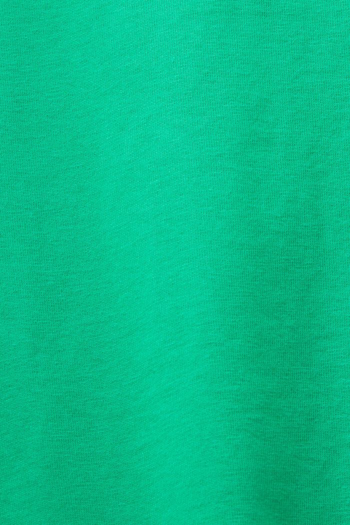 T-paita puuvillaa, pyöreä pääntie, GREEN, detail image number 4