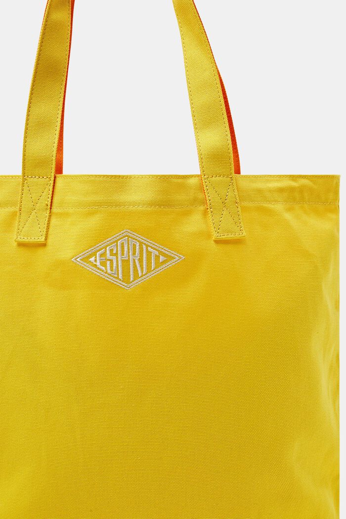 Logollinen tote bag puuvillaa, YELLOW, detail image number 1