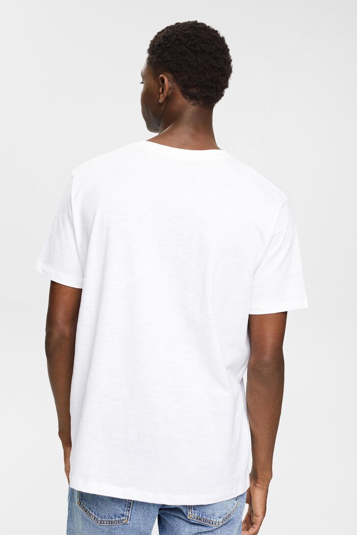 Jersey-T-paita, 100 % puuvillaa, WHITE, detail image number 3