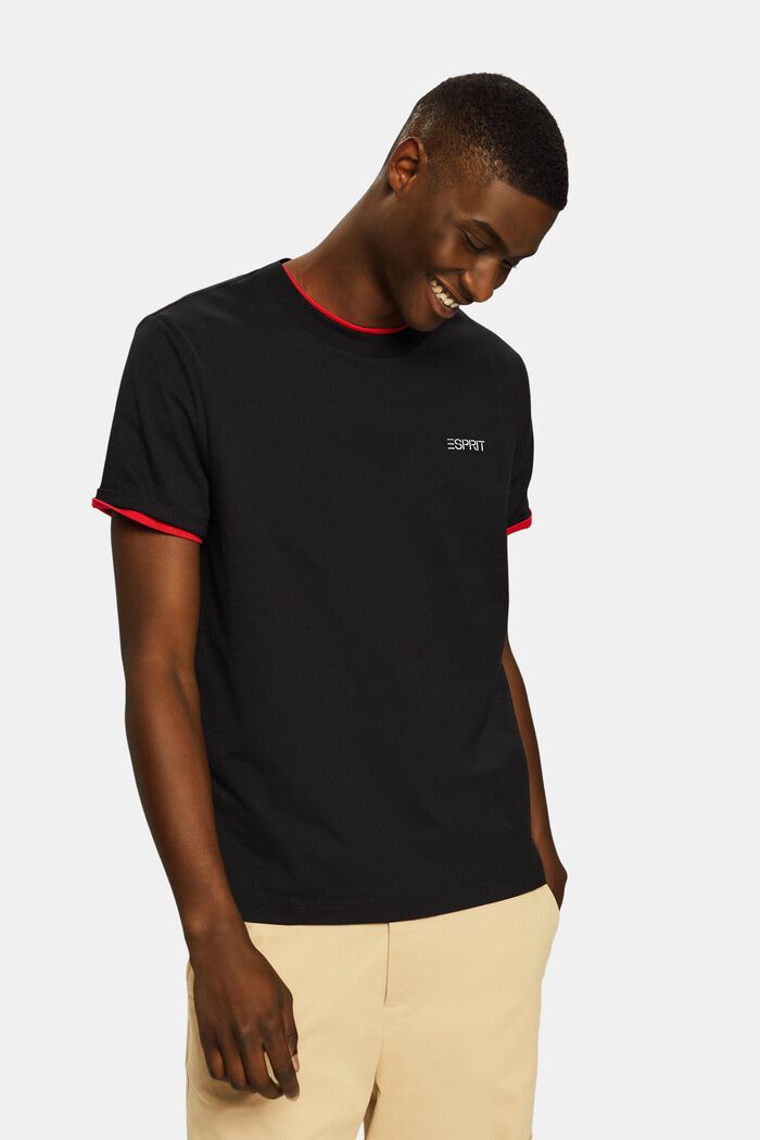 Logollinen unisex-t-paita, BLACK, detail image number 4
