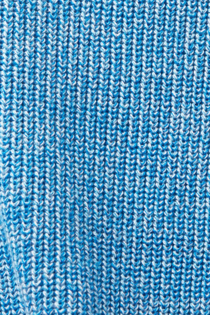 Meleerattu pystykauluksinen neuletakki, PASTEL BLUE, detail image number 4