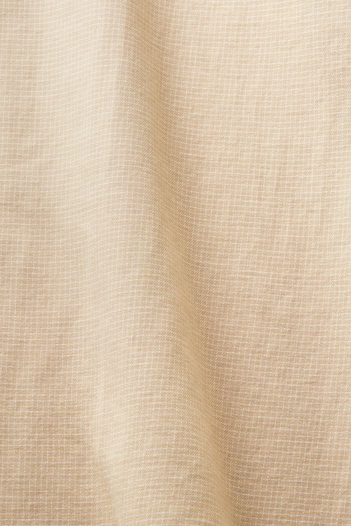 Pieniruutuinen Regular Fit -paita puuvillaa, BEIGE, detail image number 5