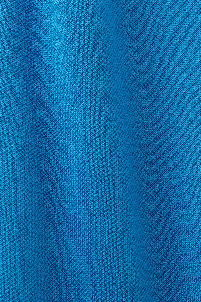 Laskostettu T-paita-minimekko, BLUE, detail image number 5
