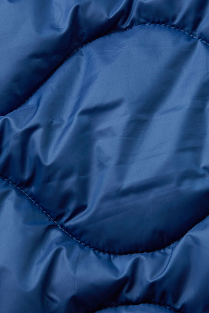 Kierrätettyä: tikattu ja hupullinen muunneltava takki, GREY BLUE, detail image number 6