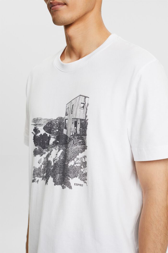 T-paita graafisella printillä, WHITE, detail image number 2