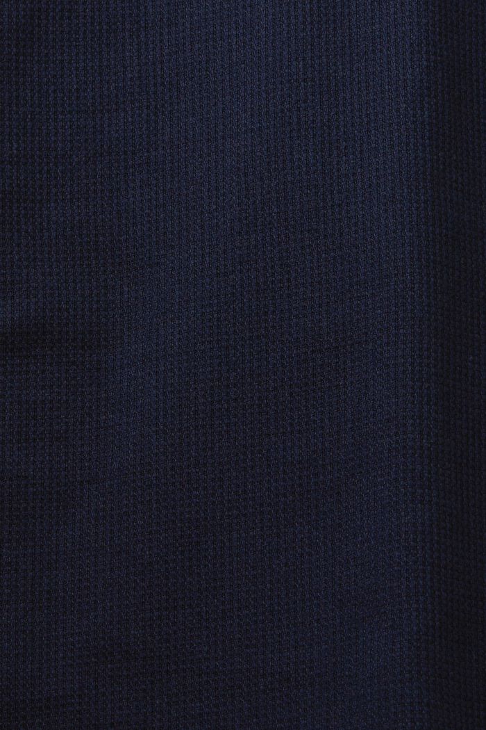 Pintakuvioitu slim fit -paita, 100 % puuvillaa, NAVY, detail image number 4