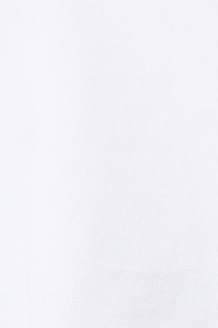 Painokuvioitu t-paita puuvillaa, WHITE, detail image number 4