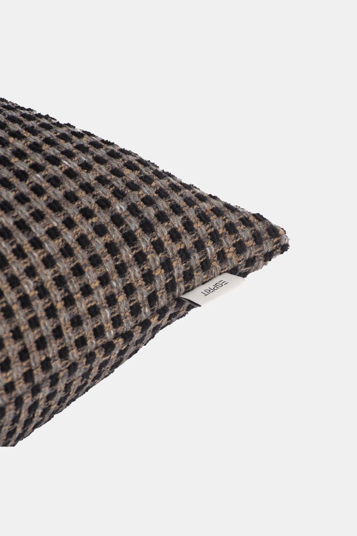 Kohopintainen buklee-tyynynpäällinen, BLACK, detail image number 1