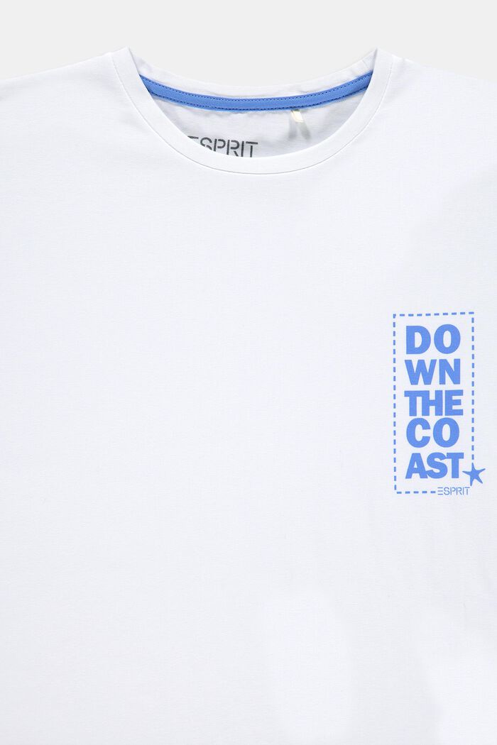 Tekstipainettu T-paita, WHITE, detail image number 2