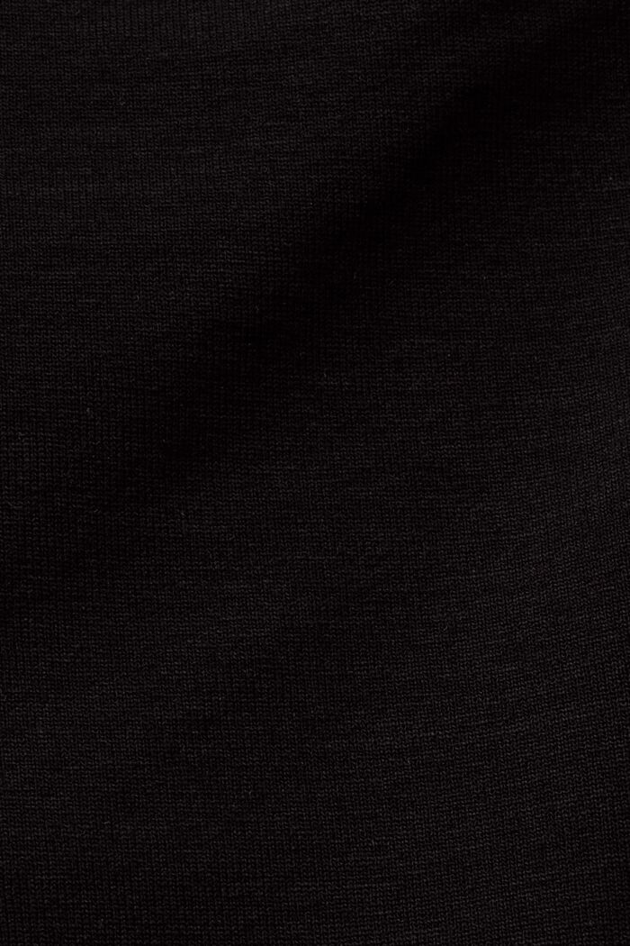 Kietaisumallinen jersey-midihame, BLACK, detail image number 6