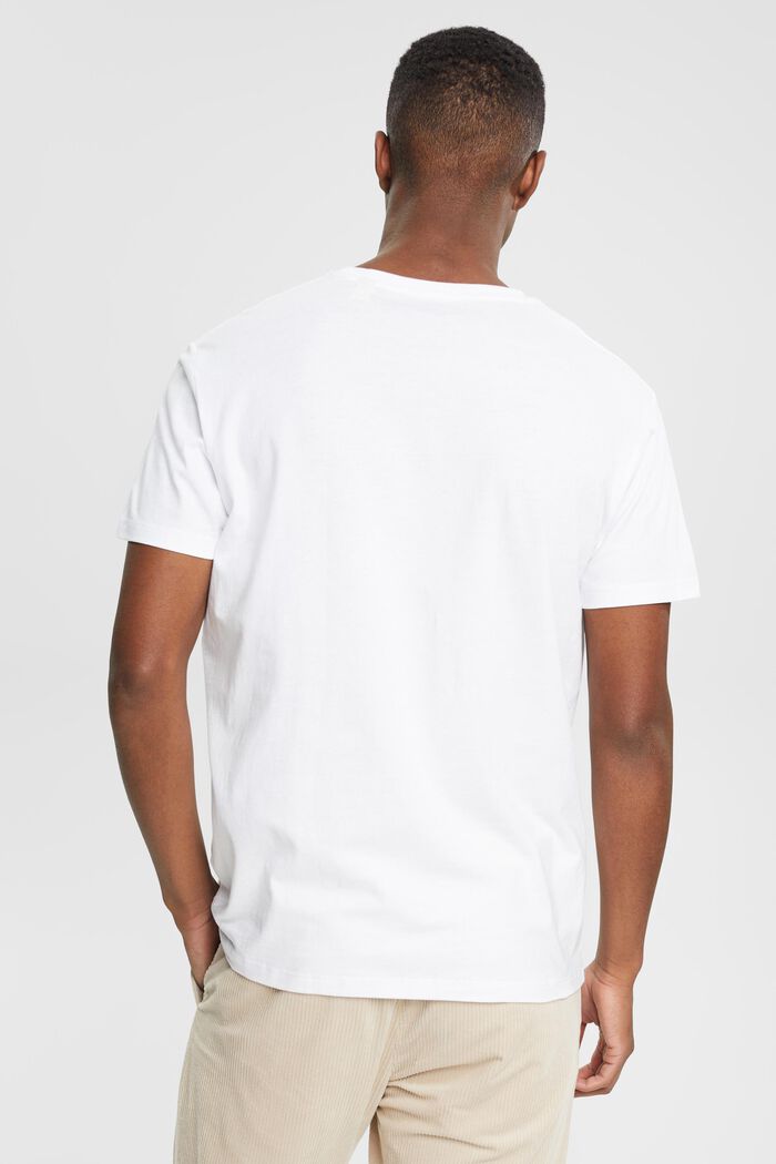 T-paita, jonka rinnan kohdalla painatus, WHITE, detail image number 3