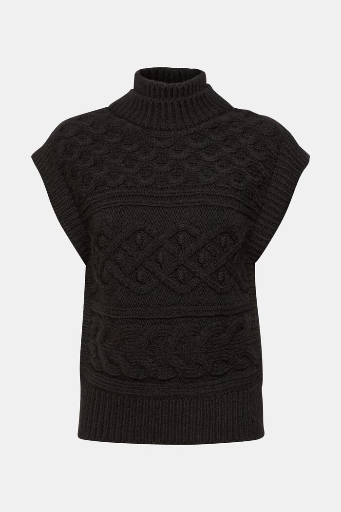 Sweaters, BLACK, detail image number 5