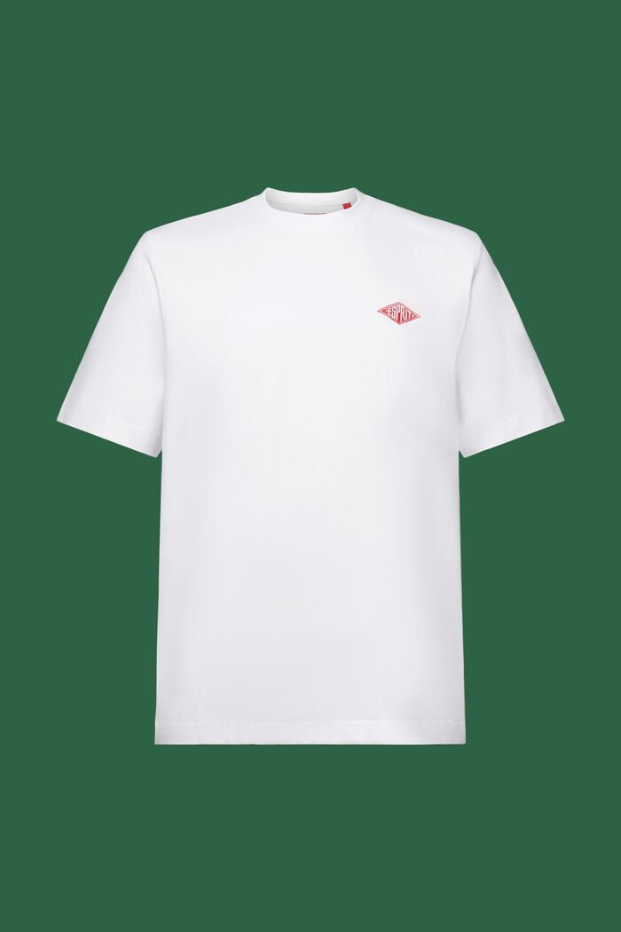 Lyhythihainen, logollinen T-paita, WHITE, detail image number 6