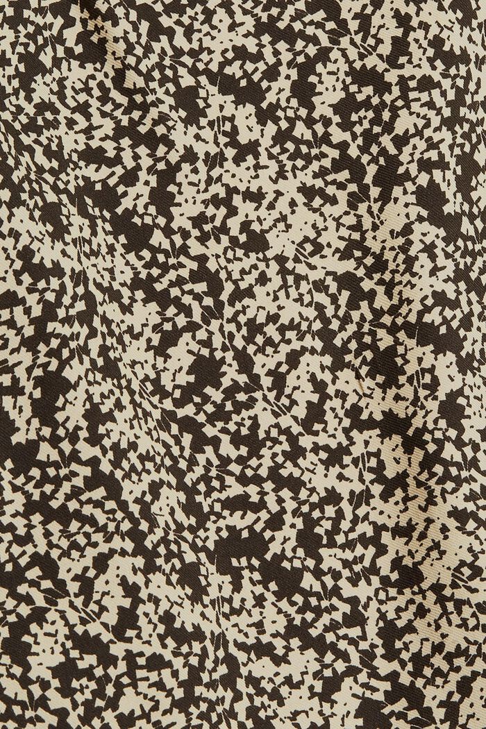 Rusettinauhallinen pitkähihainen kuviopaita, LENZING™ ECOVERO™, BLACK, detail image number 4