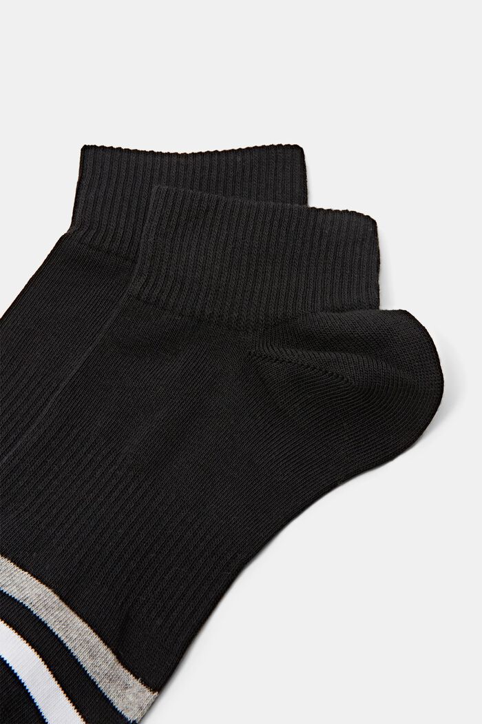 2 paria raidallisia sukkia, BLACK, detail image number 2