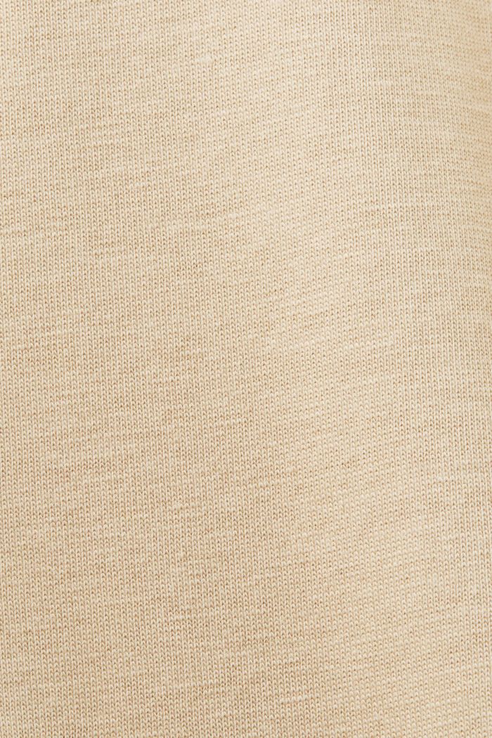 Jersey-T-paita, 100 % puuvillaa, SAND, detail image number 5