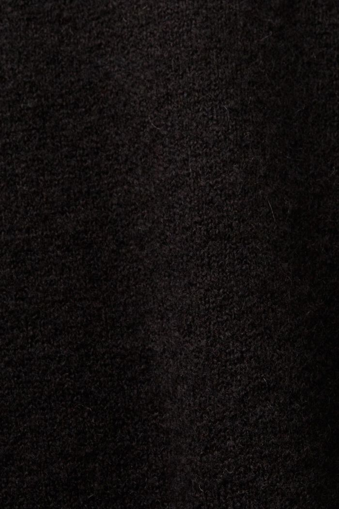 Pusakkahihainen neulepusero, BLACK, detail image number 5