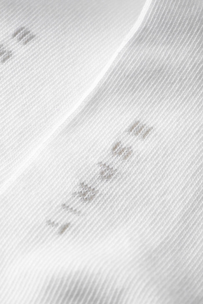 5 paria sukkia puuvillasekoitetta, WHITE, detail image number 1